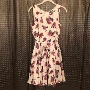 Barcelona Boutique - Vintage Cut Maroon and Navy Rose Summer Dress